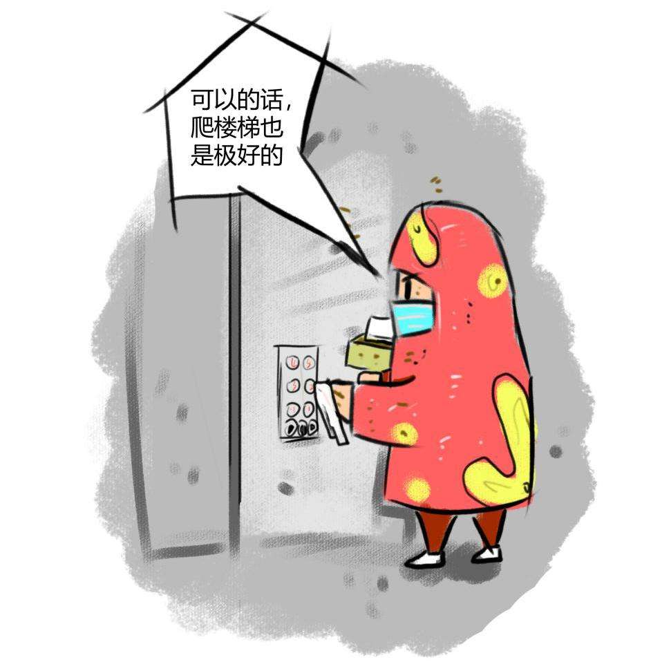 按电梯按钮